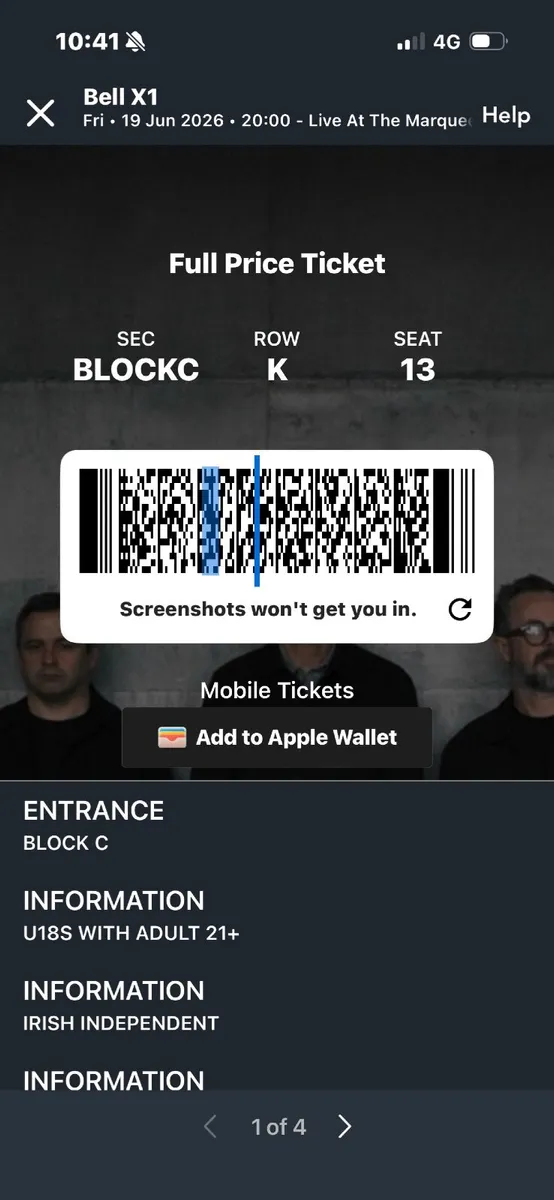 Bell X1 Tickets Cork - Image 1