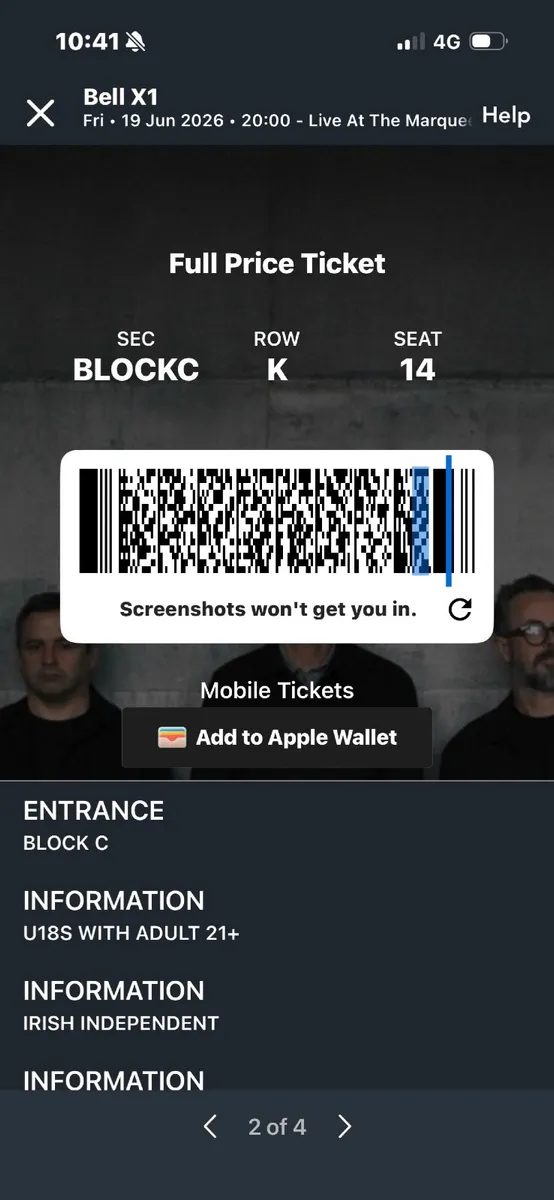 Bell X1 Tickets Cork - Image 2