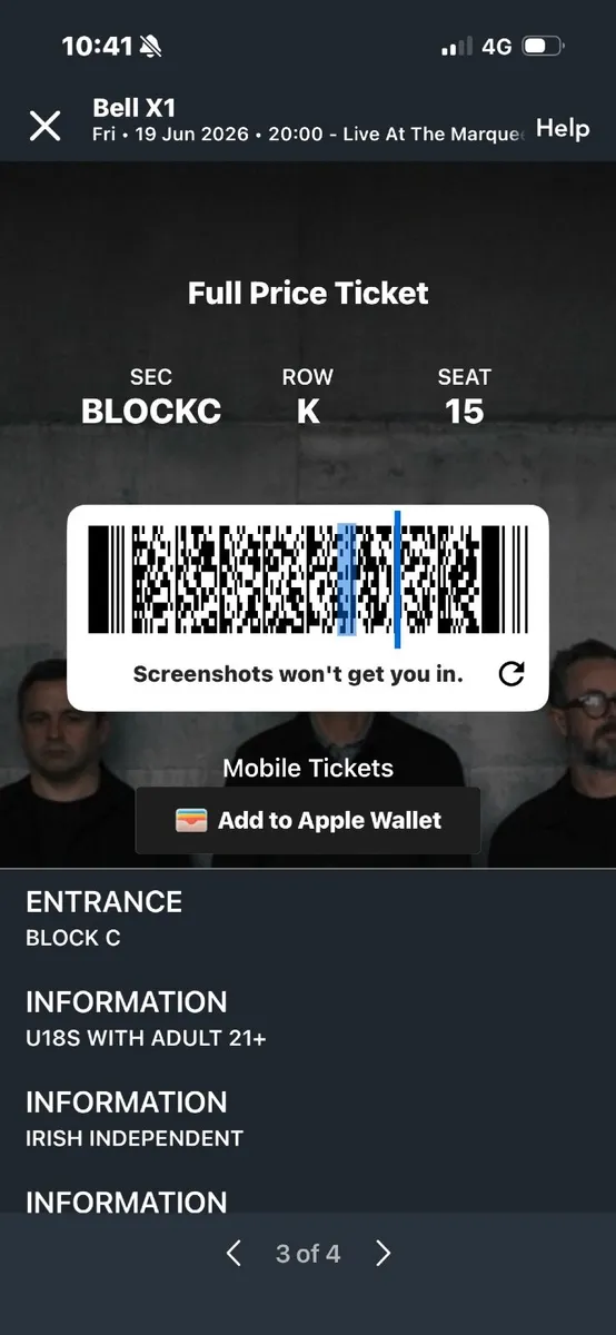 Bell X1 Tickets Cork - Image 3