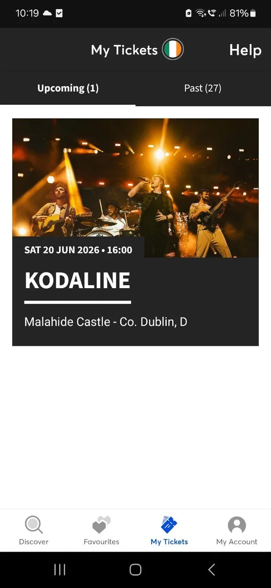 Kodaline tickets for sale - Image 2