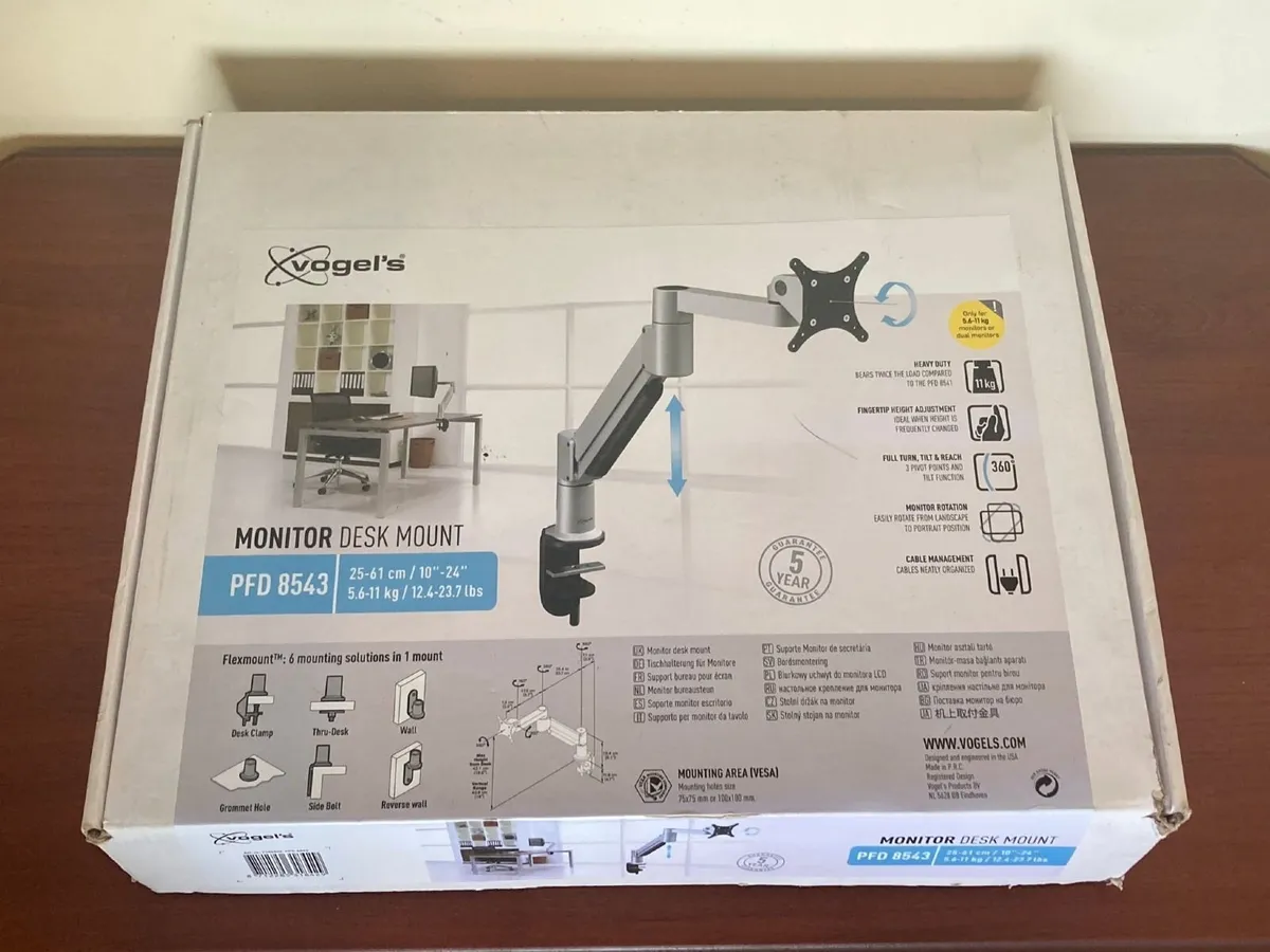 Vogel’s PFD 8543 Monitor Desk Arm - Image 2