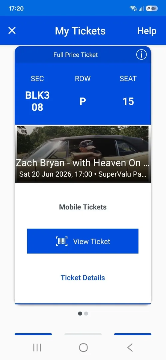 Zach Bryan tickets Cork  Saturday 20th June