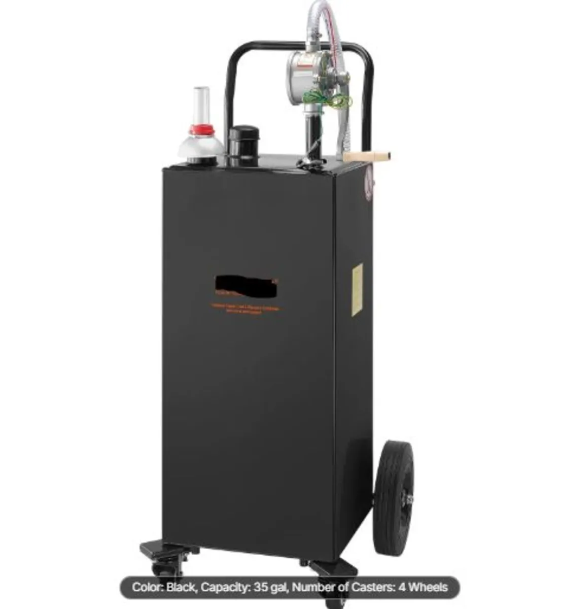 Fuel Caddy, 35 Gallon, Gas Storage Tank on 4 Wheel - Image 1