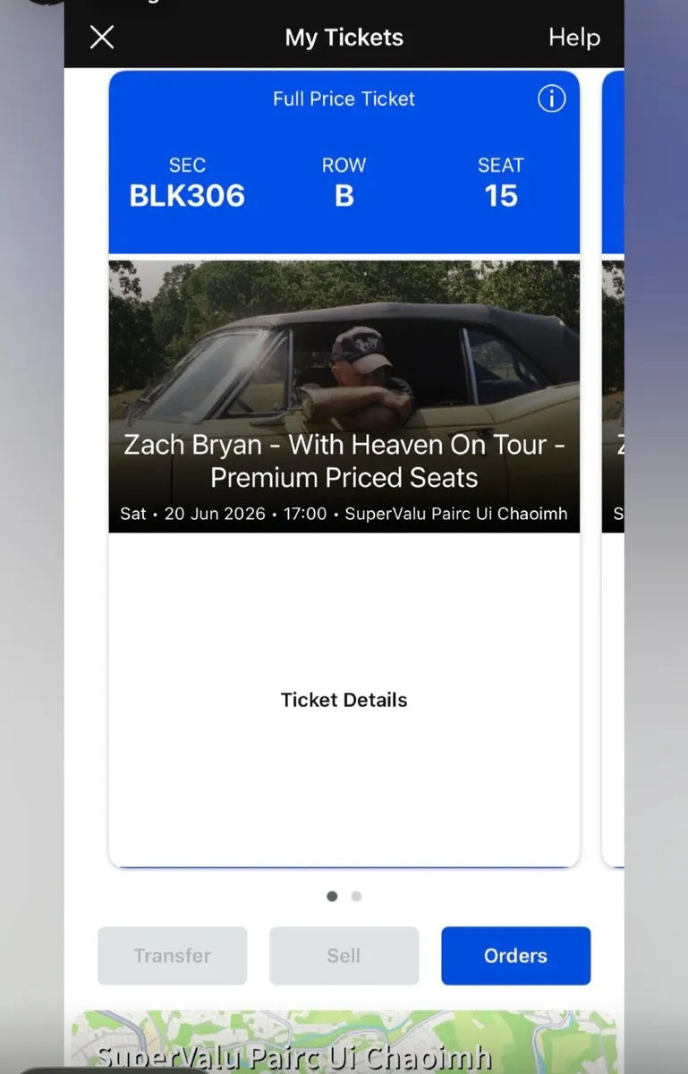 2 zach Bryan tickets