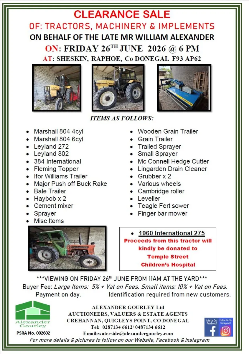 FARM MACHINERY & IMPLEMENTS - Image 1