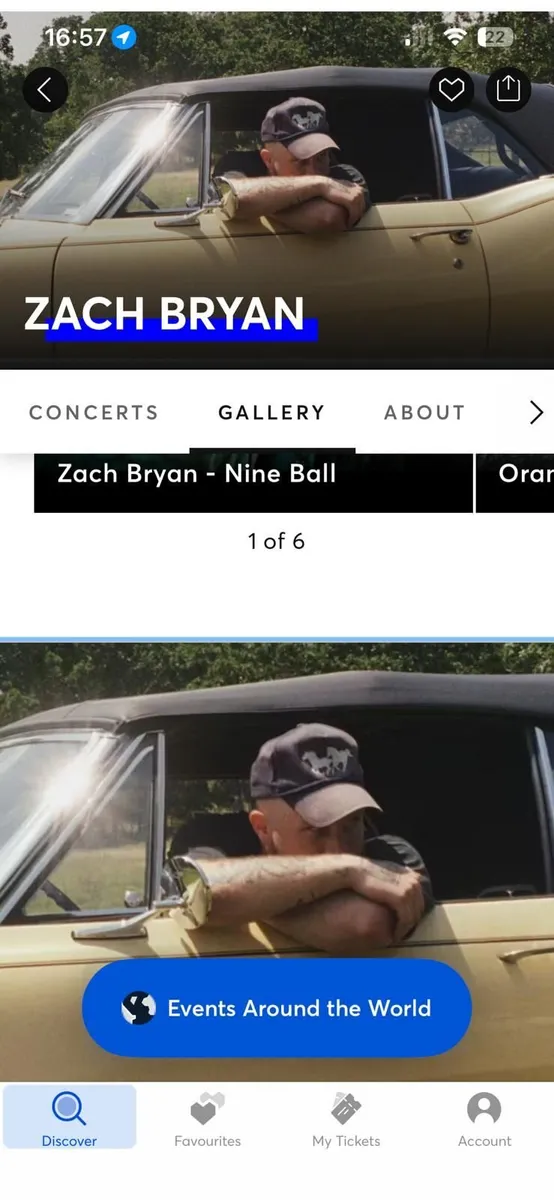 Concert tickets Zach Bryan