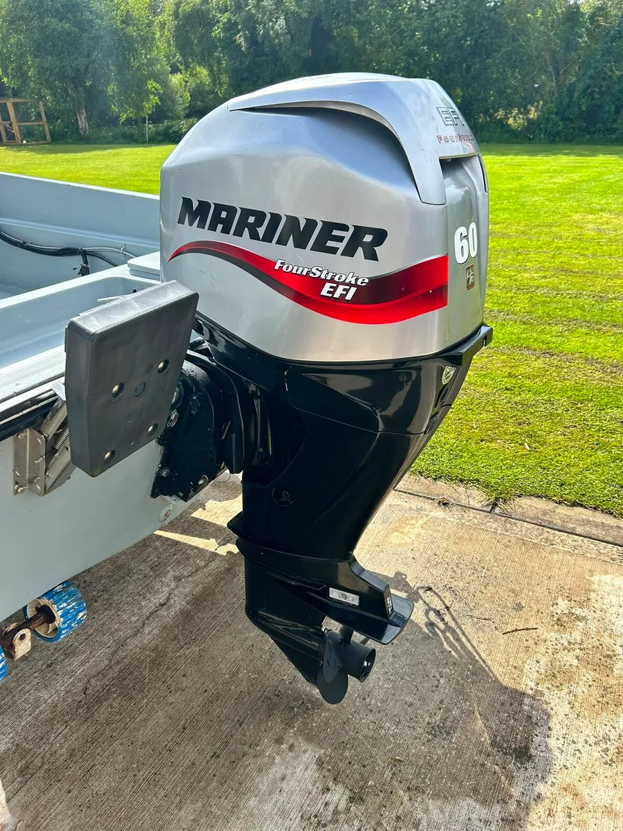 17ft dory boat mariner 60hp and trailer - Image 3