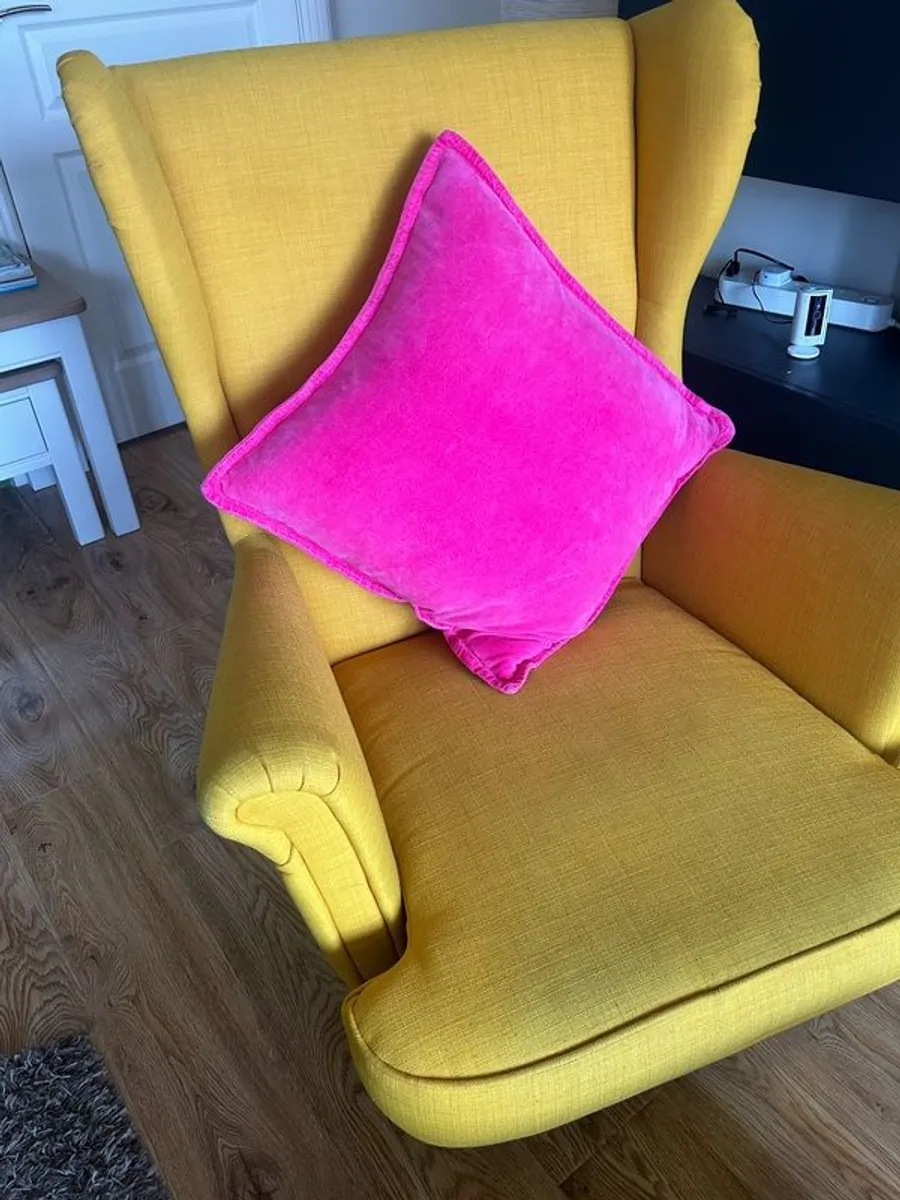 Ikea Armchair and footstool - Image 2