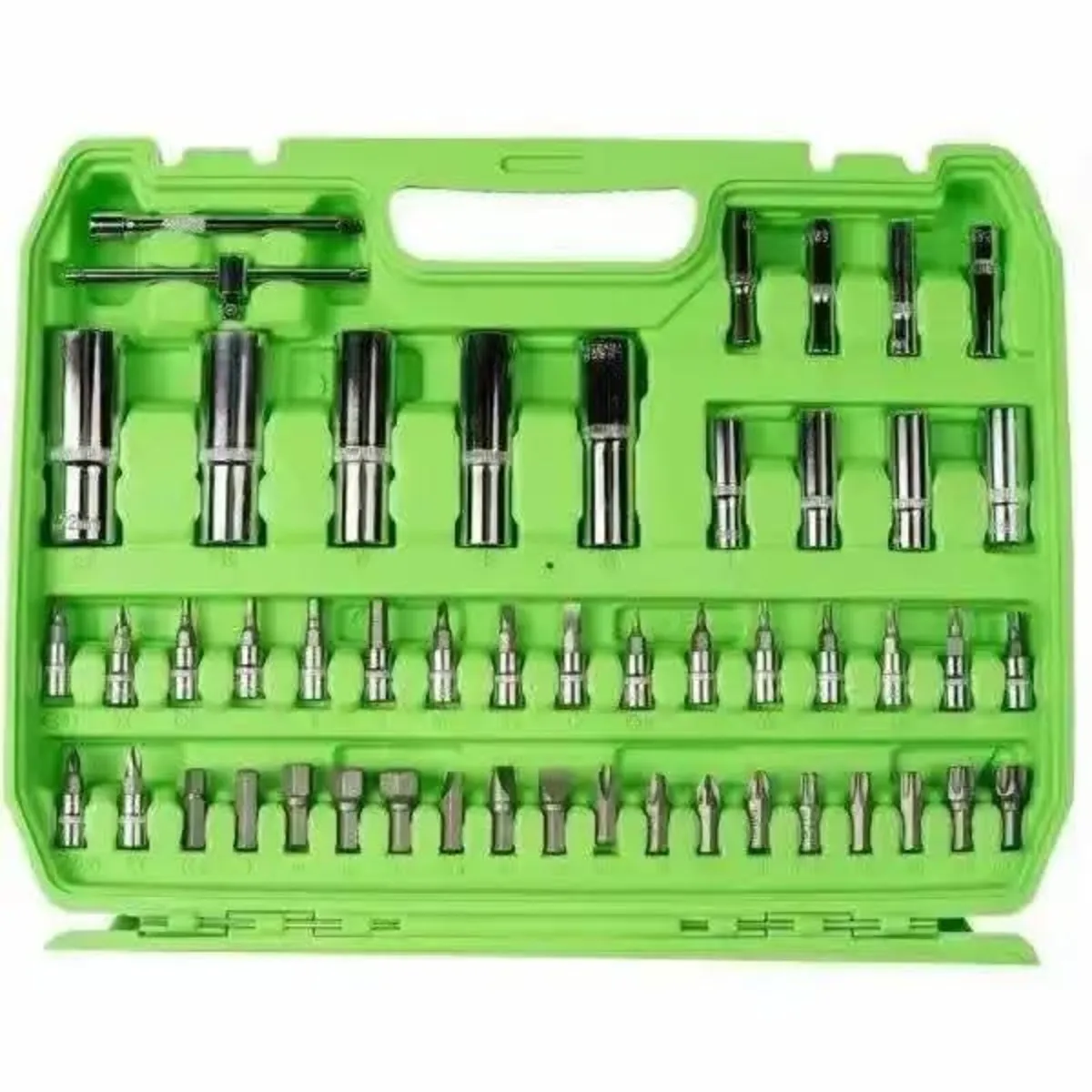 108 Piece 1/4″ & 1/2″ Drive Socket, Ratchet & Bit - Image 3