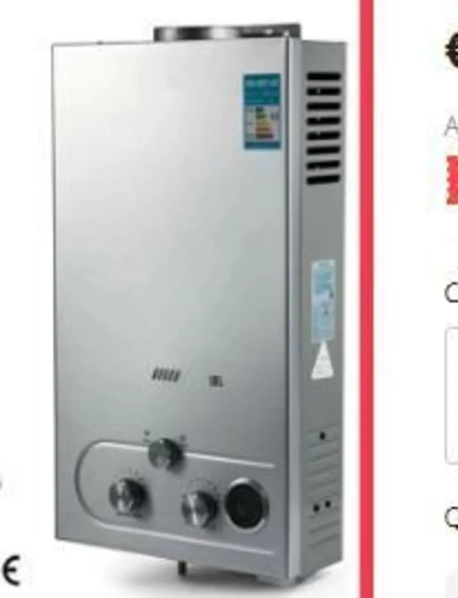 18 LPG Propane Gas Tankless Instant Water Heater - Image 2