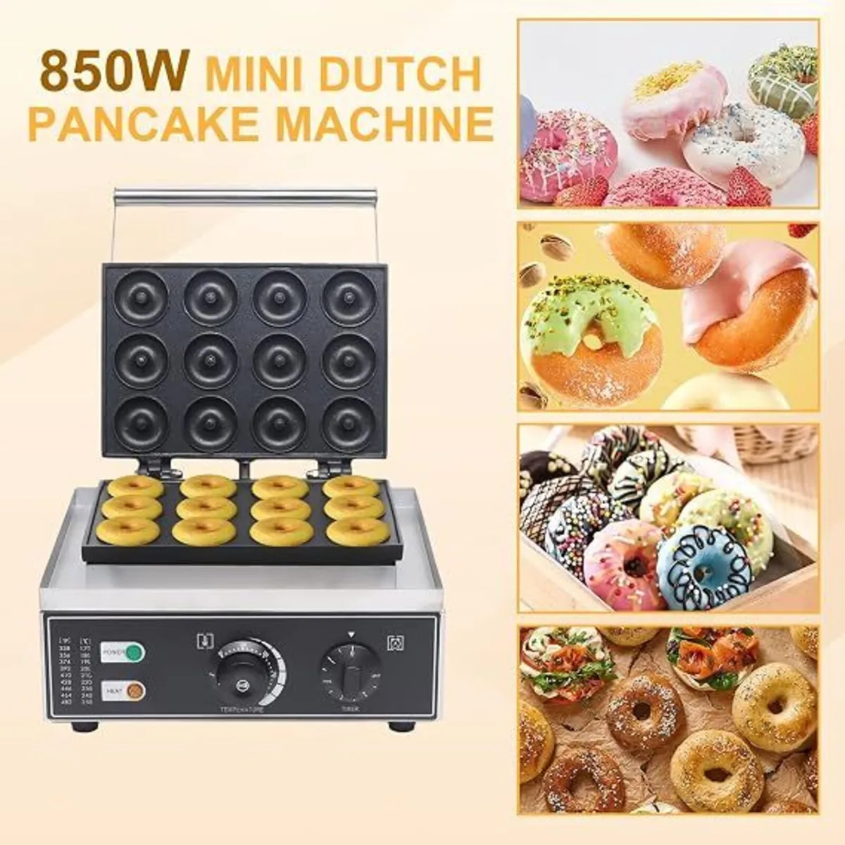 Commercial Electric t Waffle Donut Pancakes  Maker - Image 2