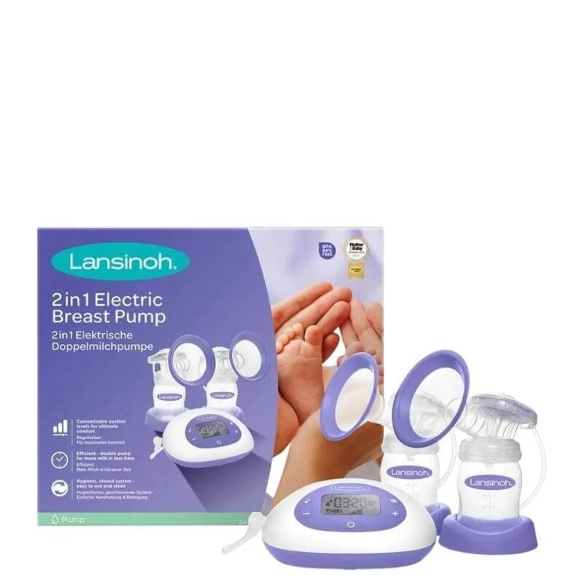 Lansinoh Double Electric Breast Pump & Accessories - Image 2