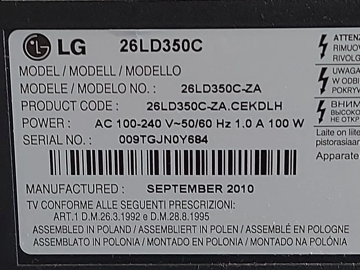 LG 26" TV - Image 4