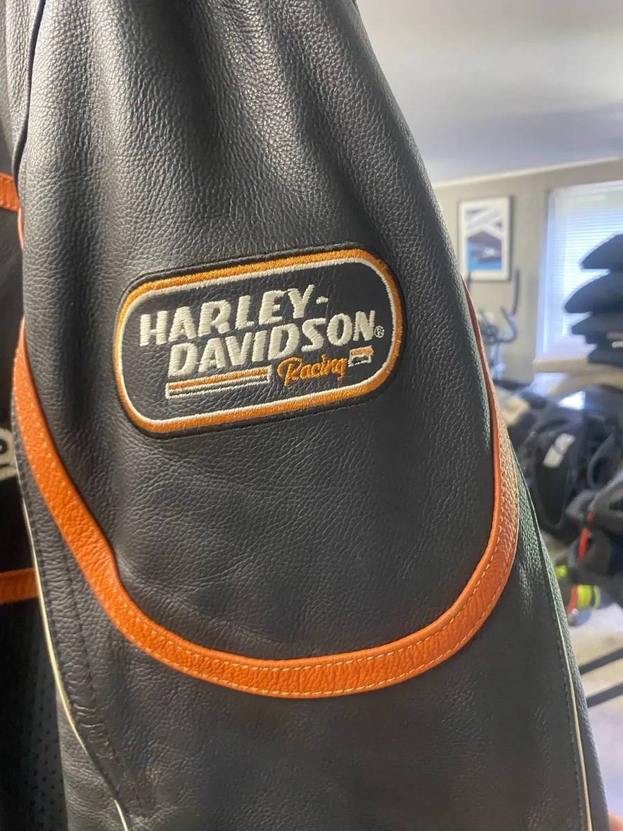 Harley Leather Jacket XXL - Image 3