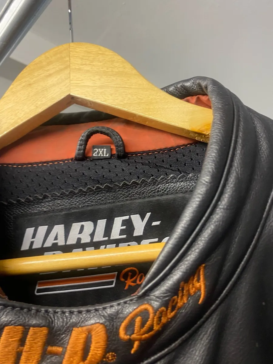 Harley Leather Jacket XXL - Image 4