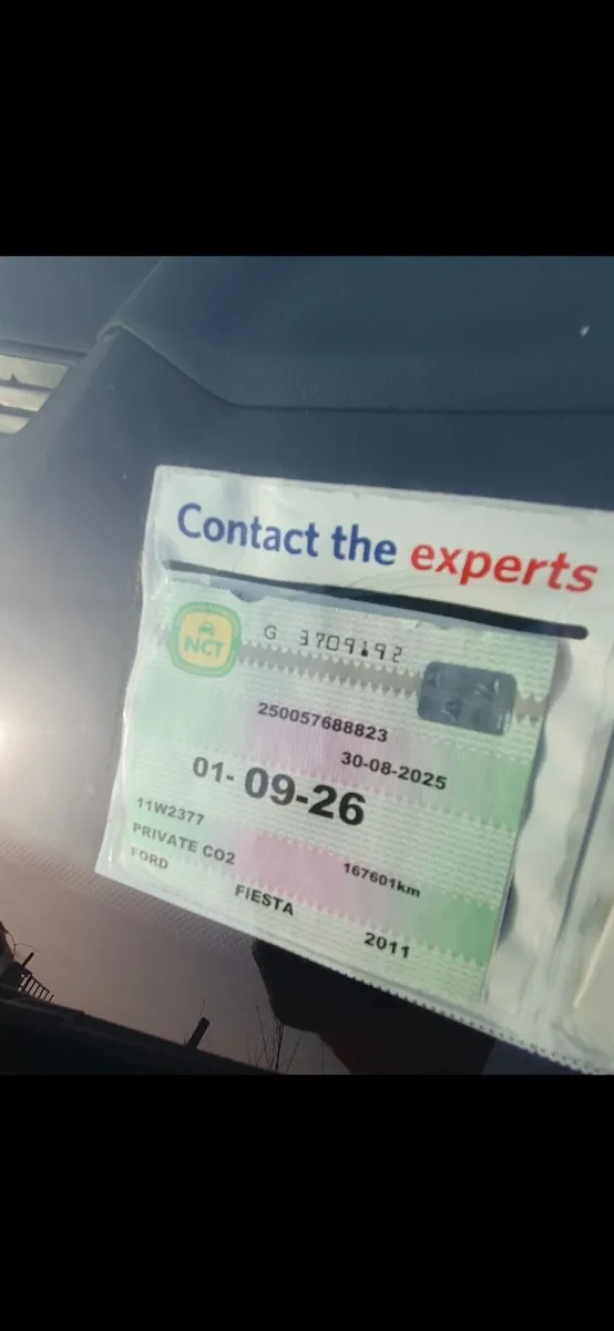 Ford fiesta 1.2 petrol nct and tax - Image 2