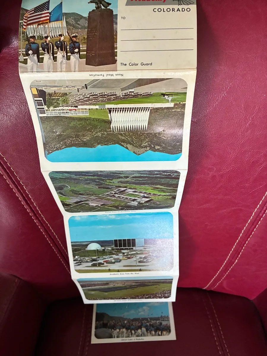 Vintage US Air Force Academy Souvenir Postcard - Image 2