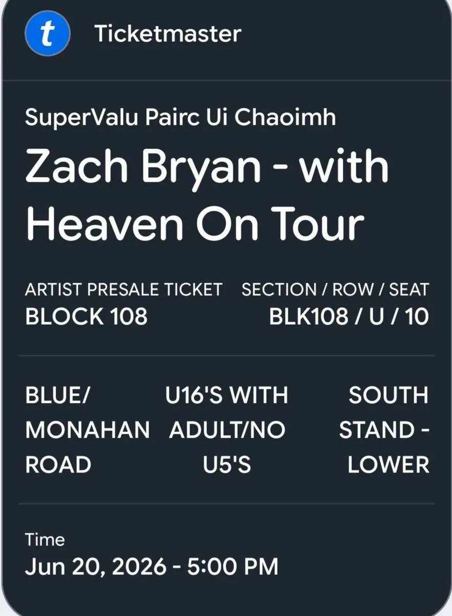 Zach Bryan tickets - Image 2
