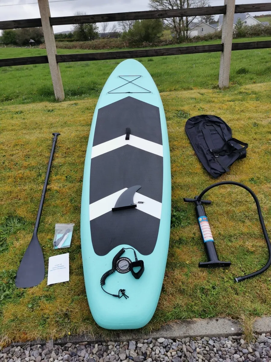 2x sup paddle boards+ accessories & 3life jackets - Image 1