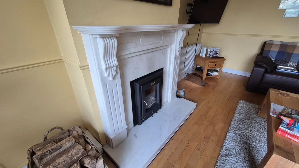 Fireplace White Marble - Image 1