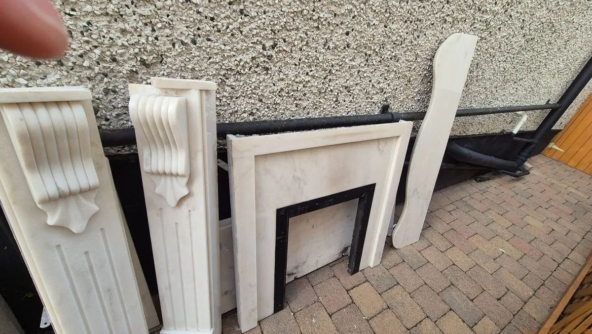 Fireplace White Marble - Image 2