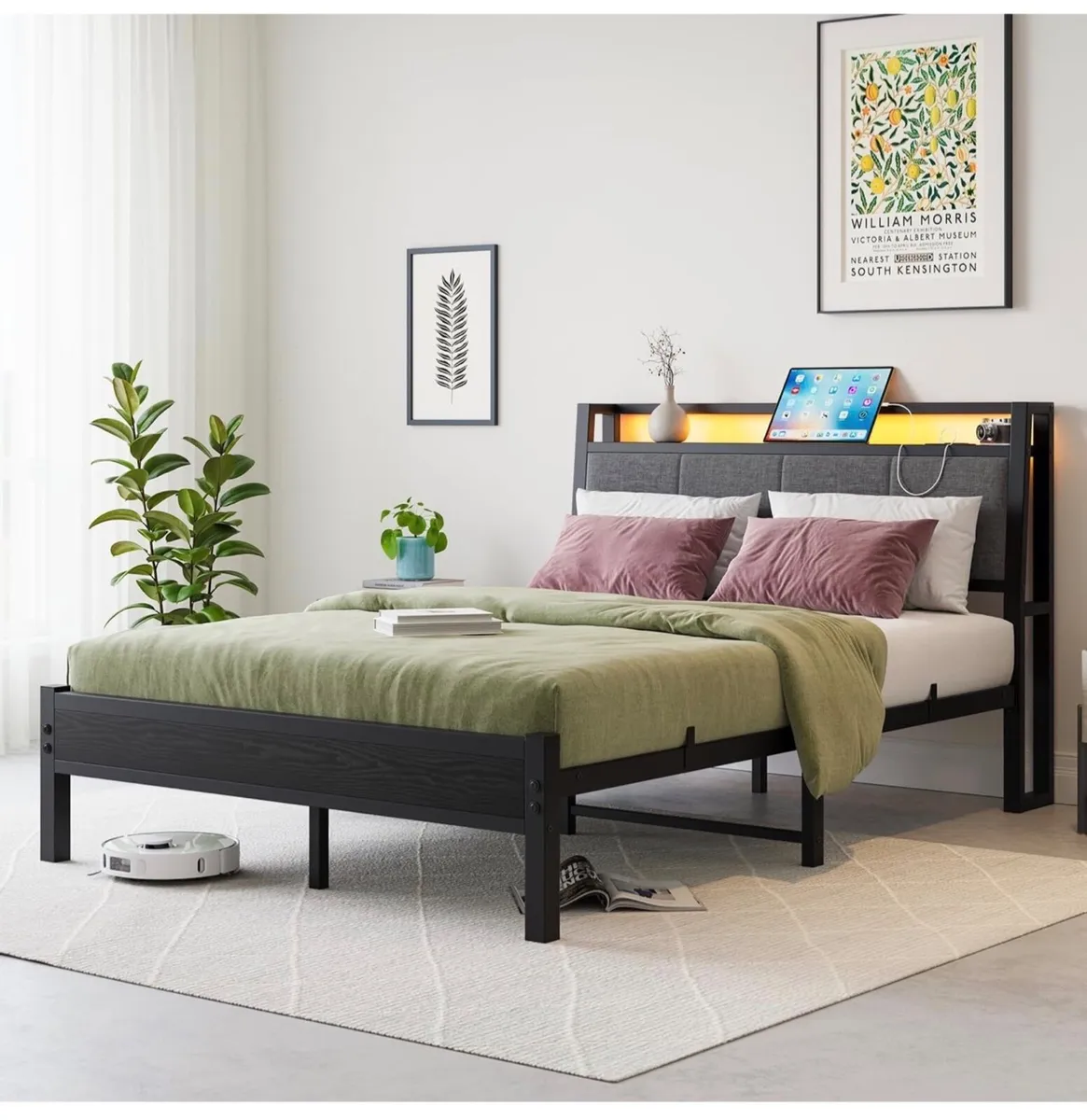 Double Bed Frame, 4FT6 Bed Frame Ergonomics Double - Image 2