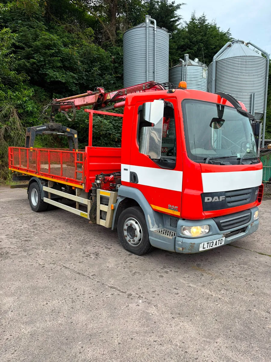 2013 DAF LF45/220 12Ton Dropside 77.5 Terex Crane - Image 3