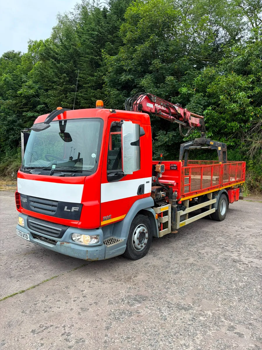 2013 DAF LF45/220 12Ton Dropside 77.5 Terex Crane - Image 1