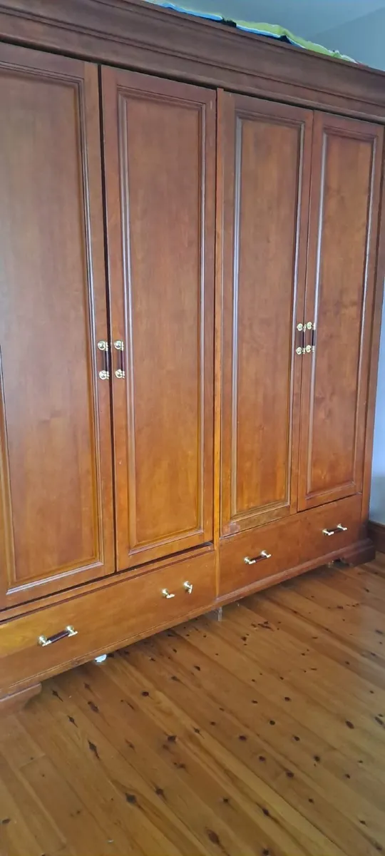 Double Wooden Wardrobe - Image 3