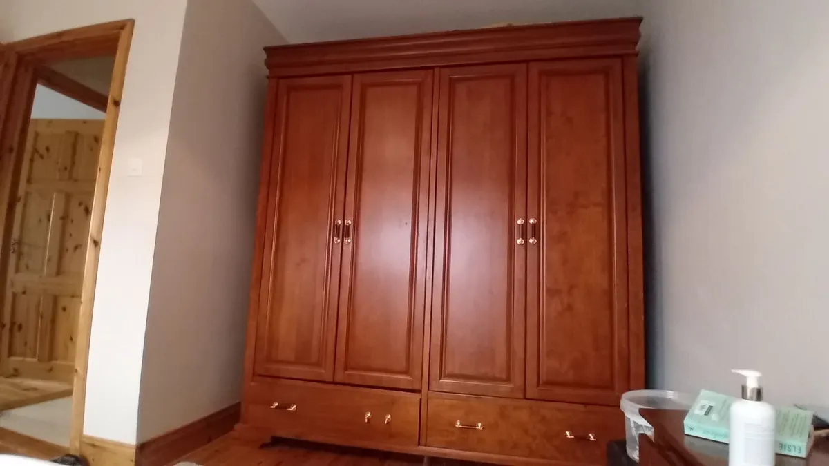 Double Wooden Wardrobe - Image 4
