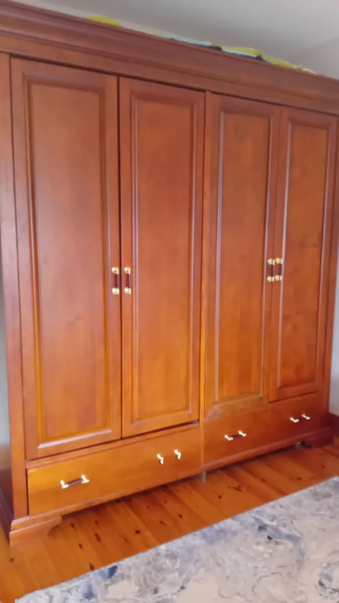Double Wooden Wardrobe - Image 2