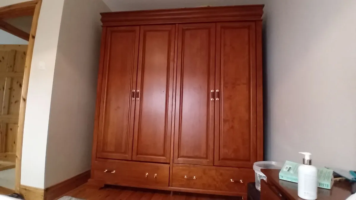 Double Wooden Wardrobe - Image 1