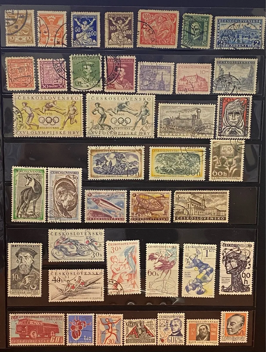 Czechoslovakian stamp lot - Image 1