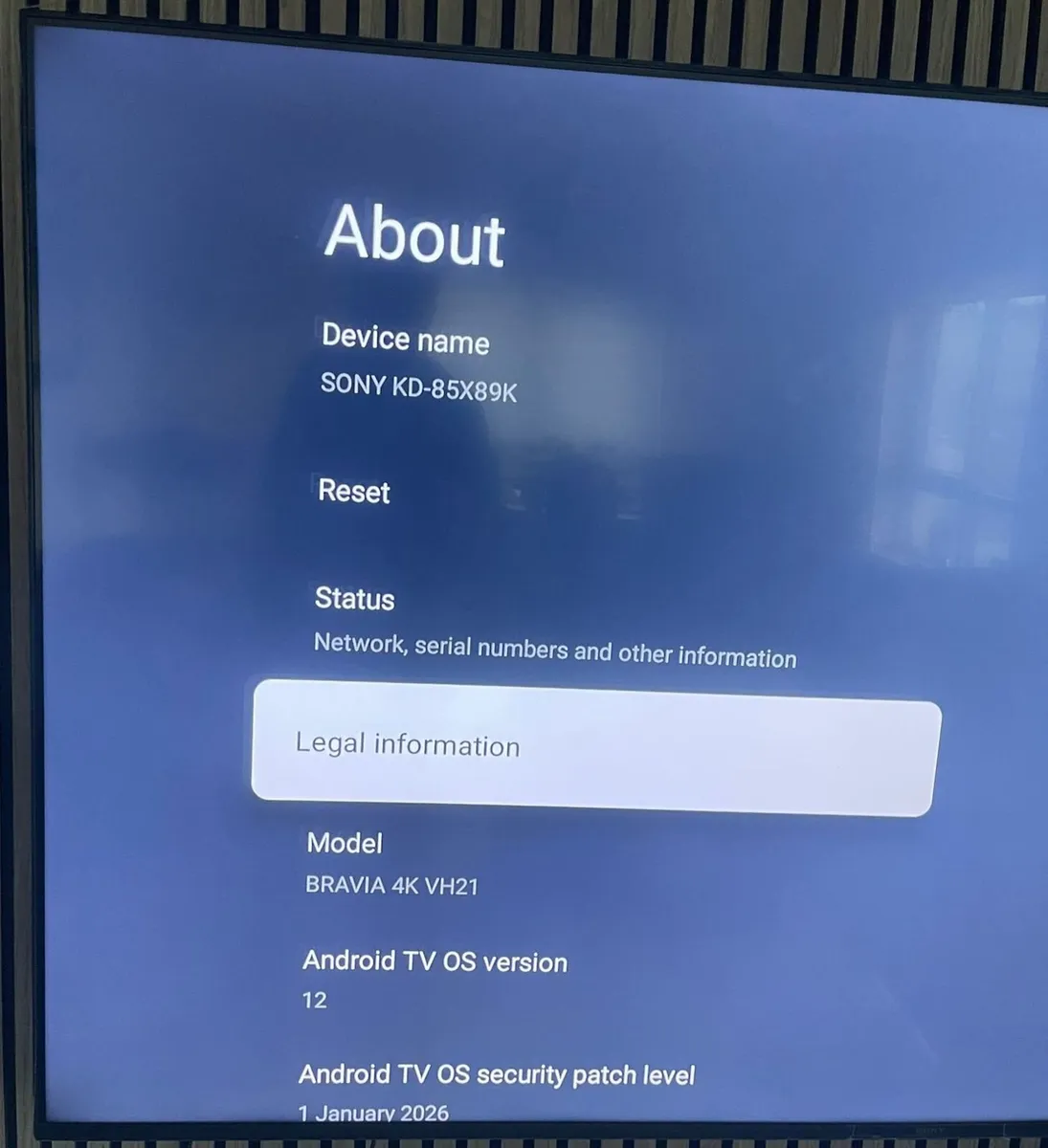 SONY 85 INCH LED X89 4K SMART TV - Image 2
