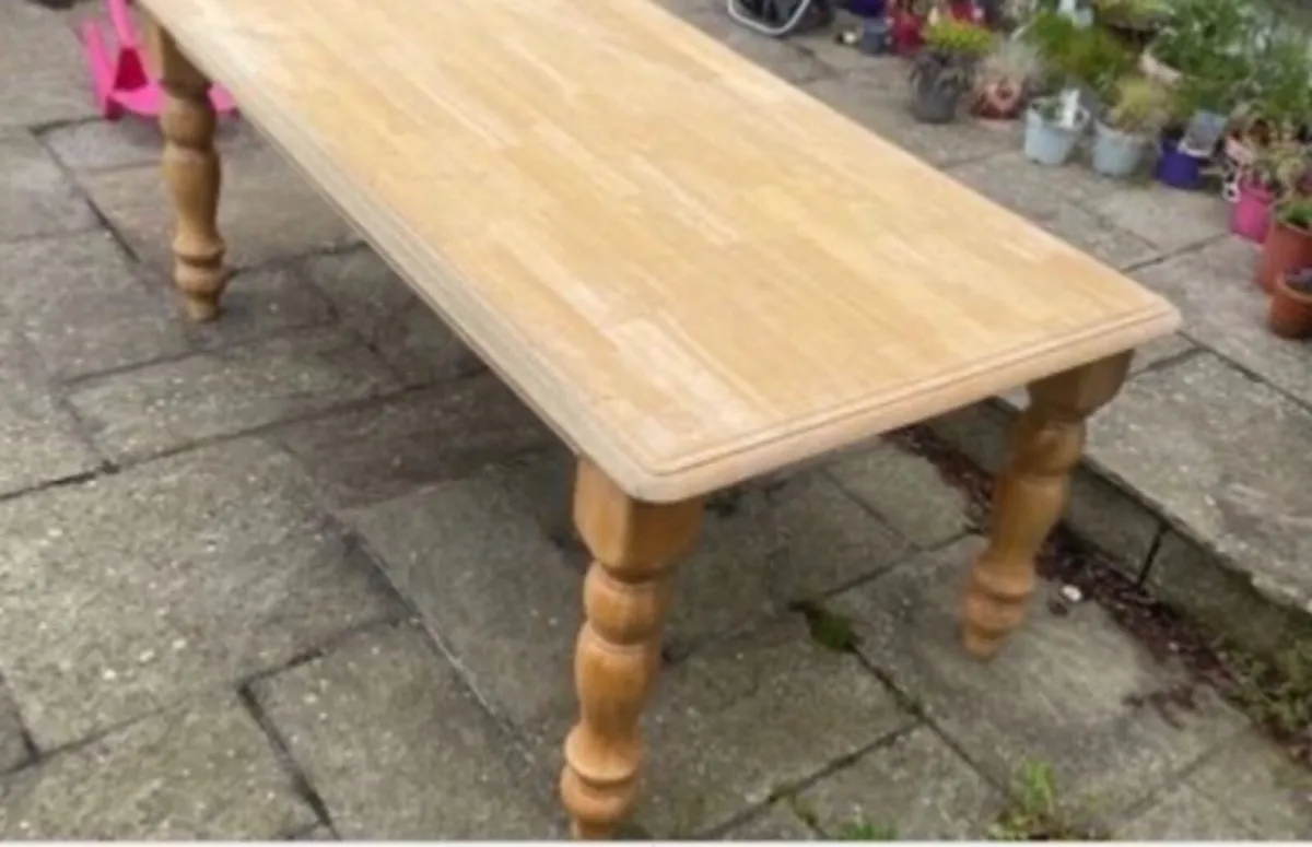 Solid Oak Wooden Table