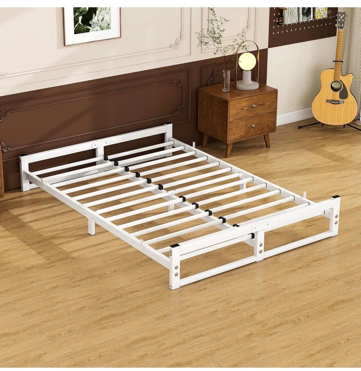 Double Bed Frame,4ft6 Floor Bed Frame Double Bed B - Image 2