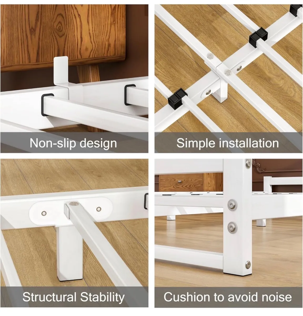 Double Bed Frame,4ft6 Floor Bed Frame Double Bed B - Image 4