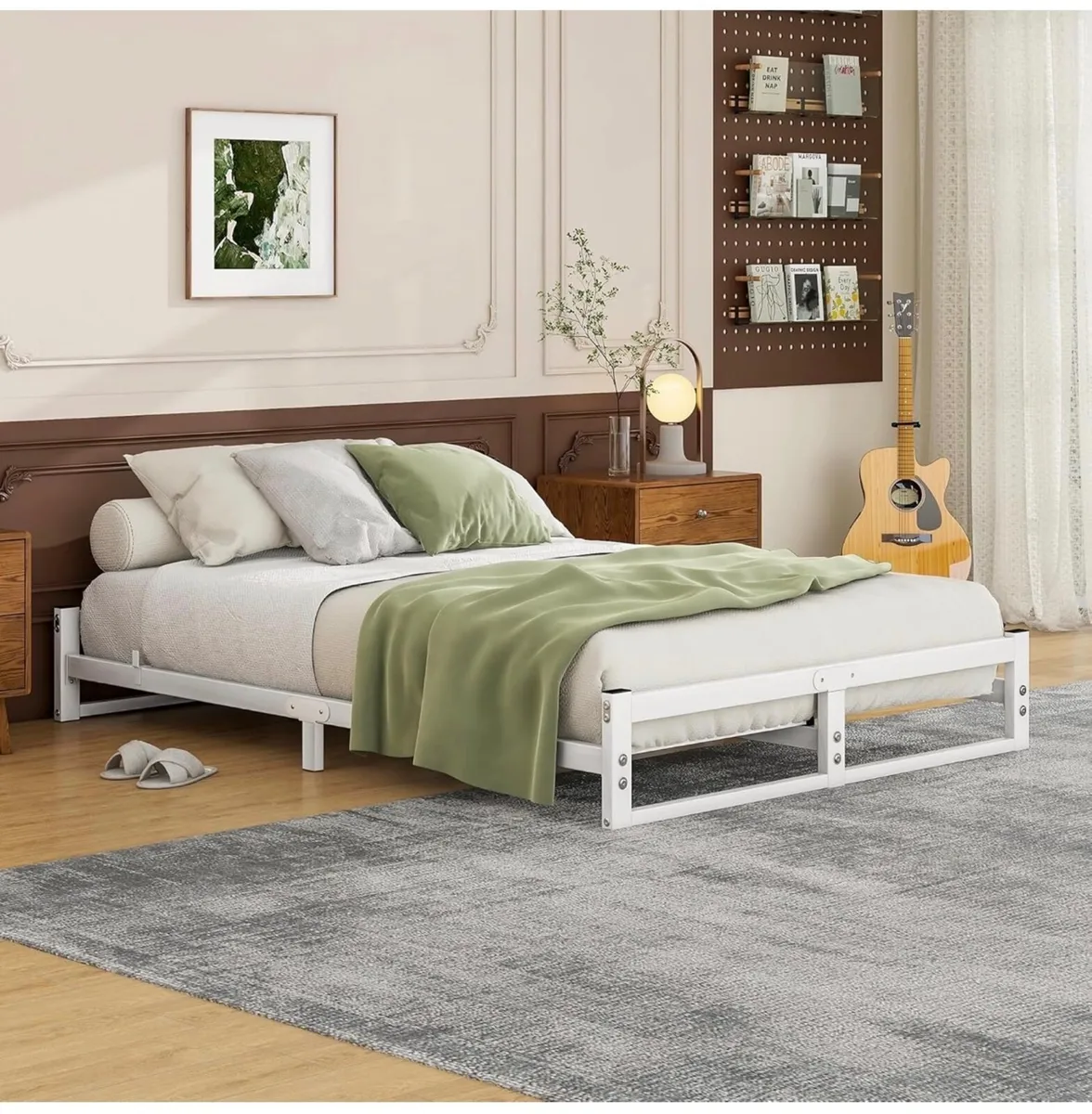 Double Bed Frame,4ft6 Floor Bed Frame Double Bed B - Image 3