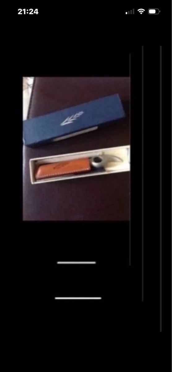 Corkscrew & Bottle Opener in Leather Case - Image 1
