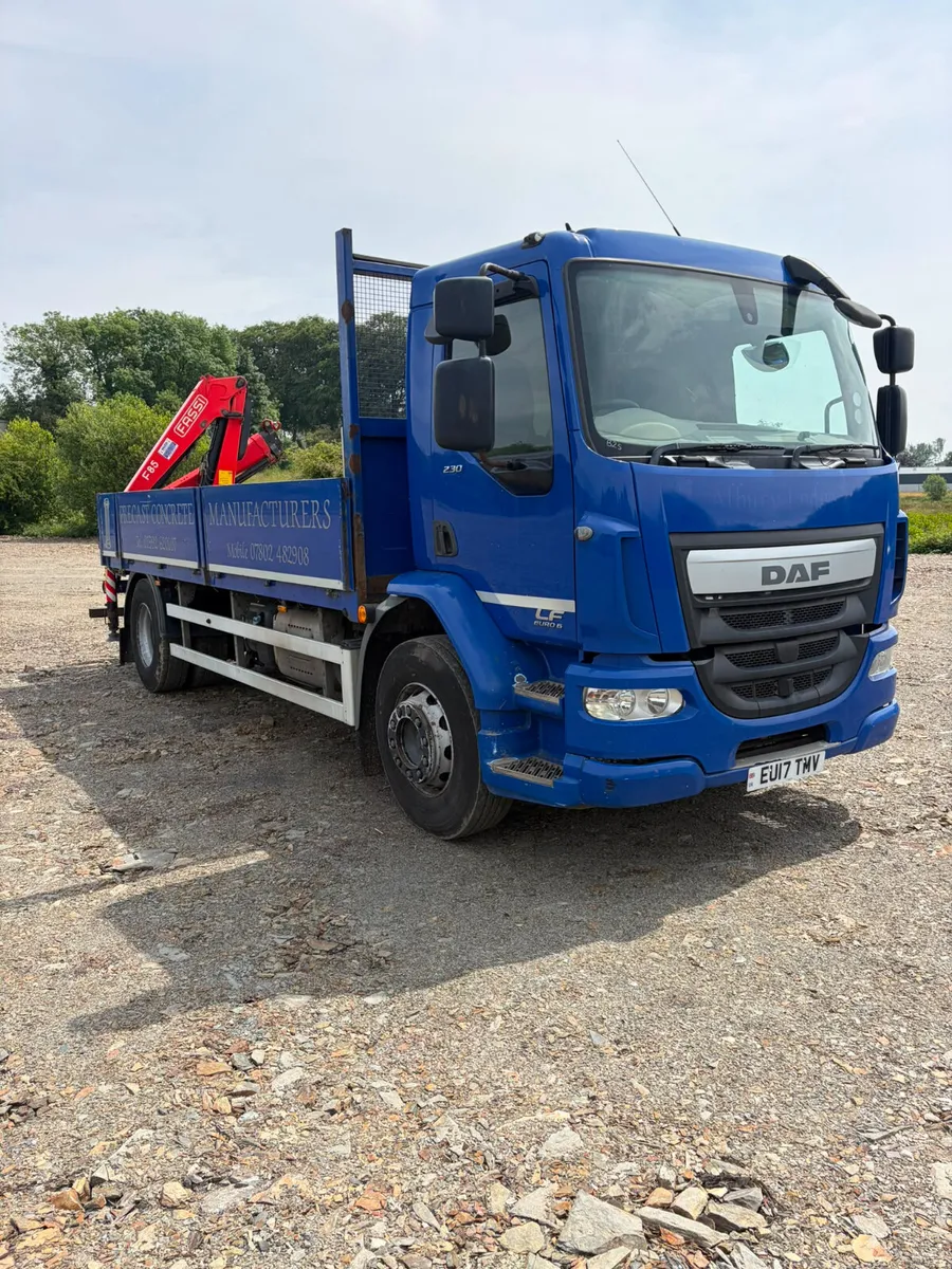 2017 DAF LF230 18Ton Dropside with Rear Crane - Image 1