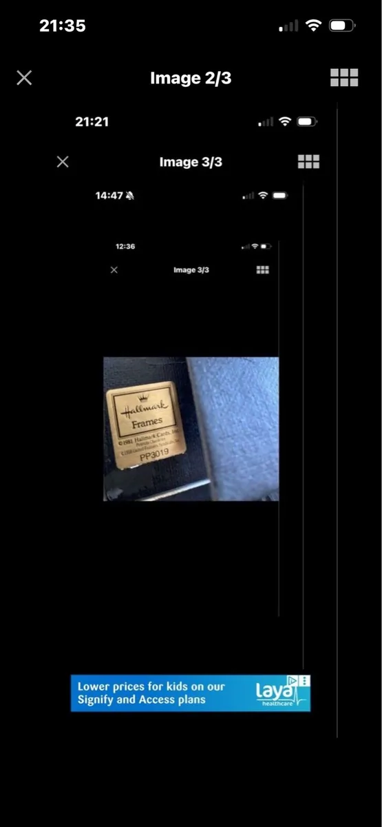 ‘Thinking of You’ Metal Picture Frame - Image 3