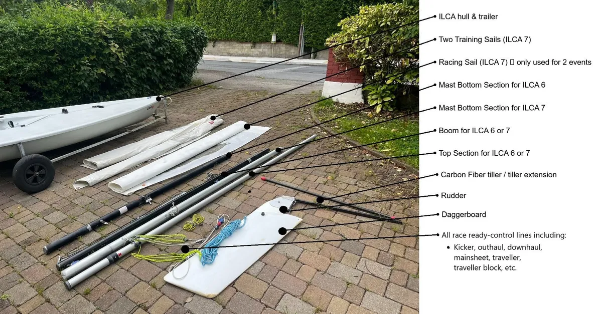 ILCA / Laser Sailing Dinghy - Complete Package - Image 1