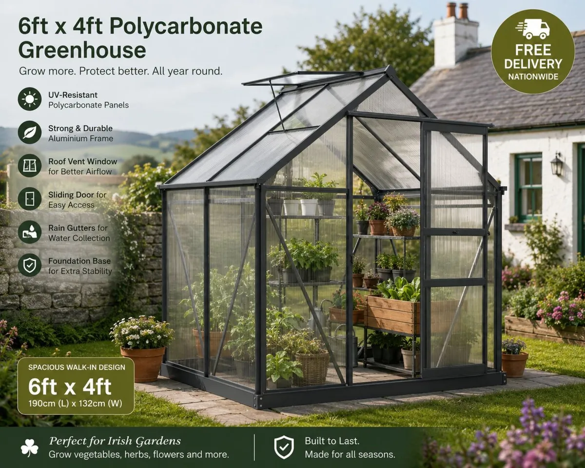 Greenhouse 6ft x 4ft - Image 1