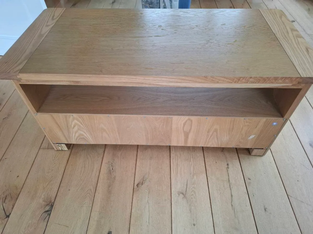 Solid Oak TV Unit - Image 3