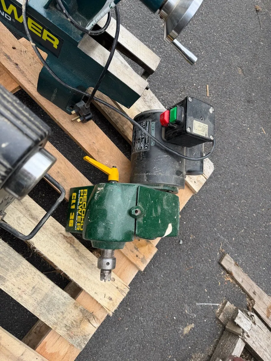 Ex school record wood lathes - Image 3