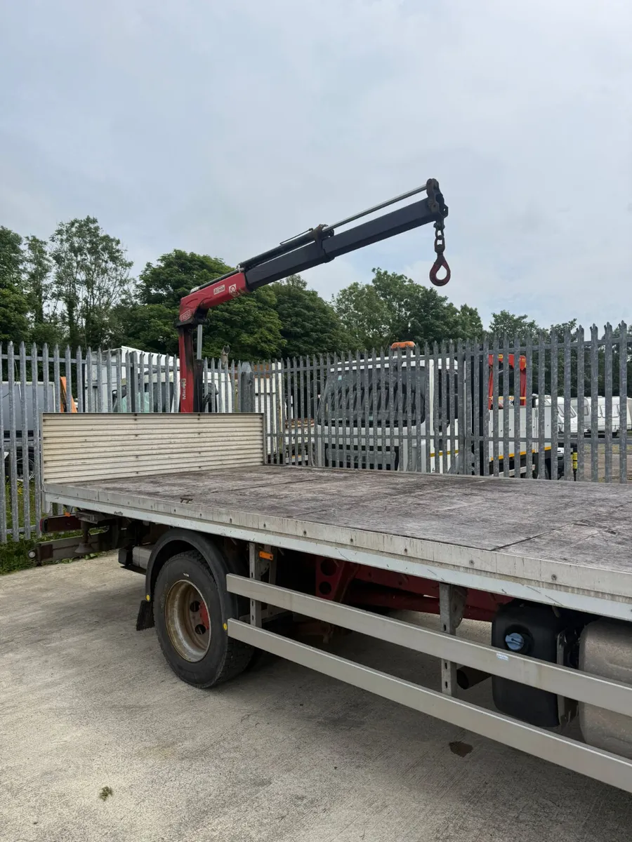 2019 DAF LF210 Flatbed With Micro Crane - Image 3