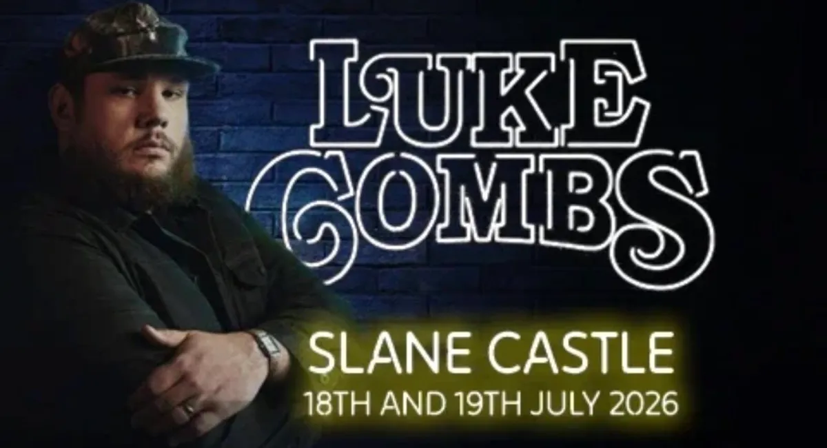 1 x Luke Combs Ticket - Slane Castle
