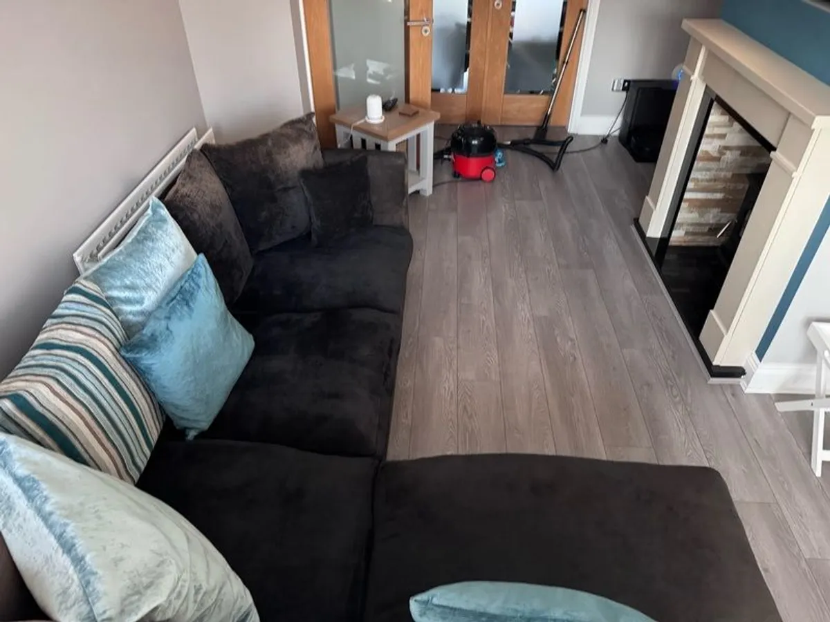 Charcoal Corner Sofa | Cushions Included - Image 3