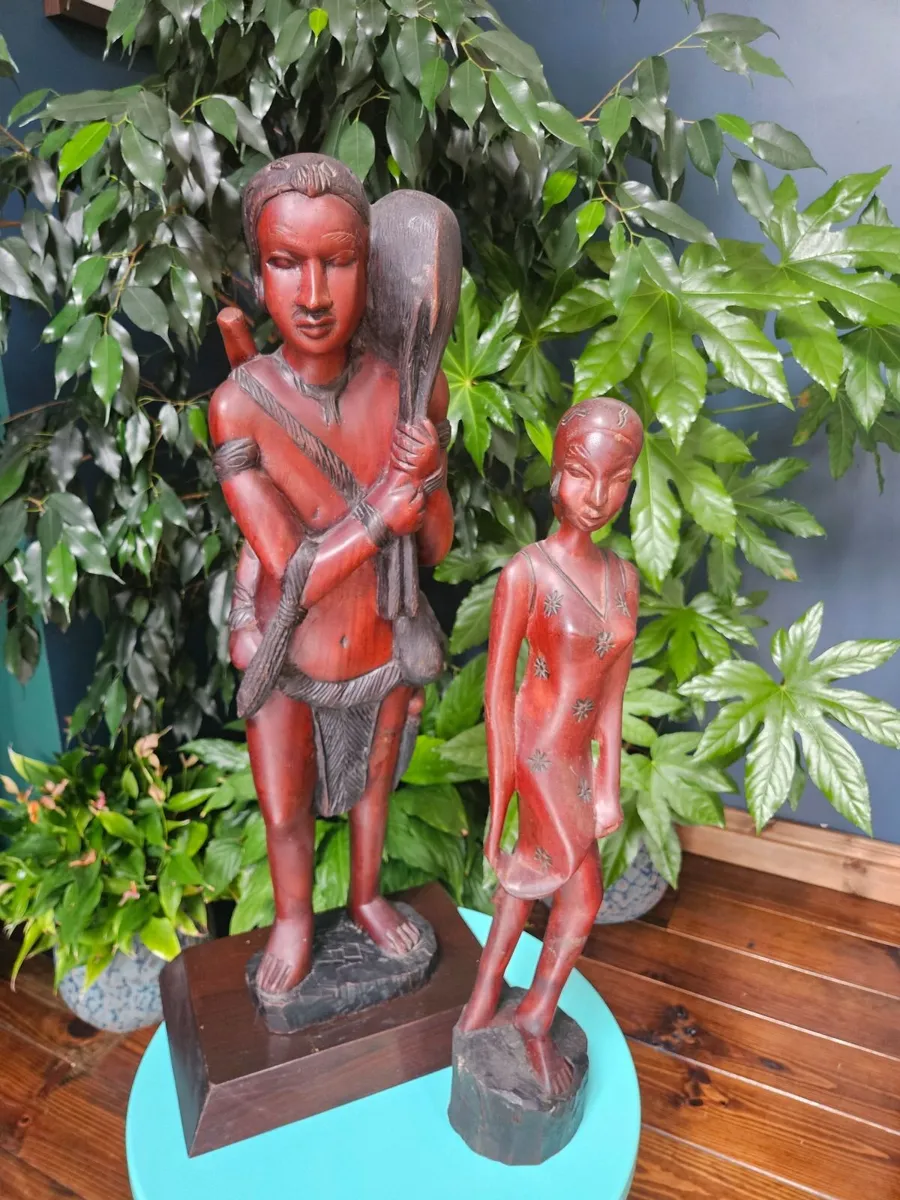 African Hardwood Timber Carvings - Image 1