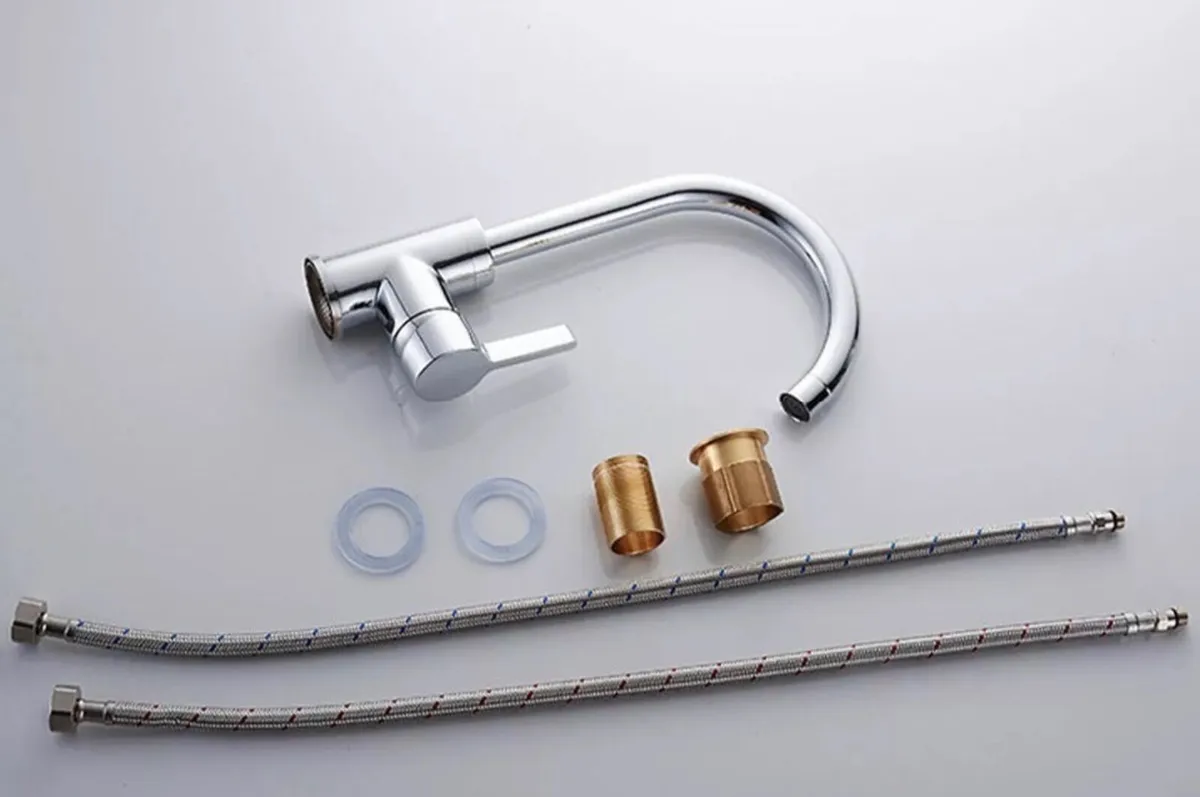 Kitchen Sink Mixer Tap Swivel Single Lever Faucet - Image 3